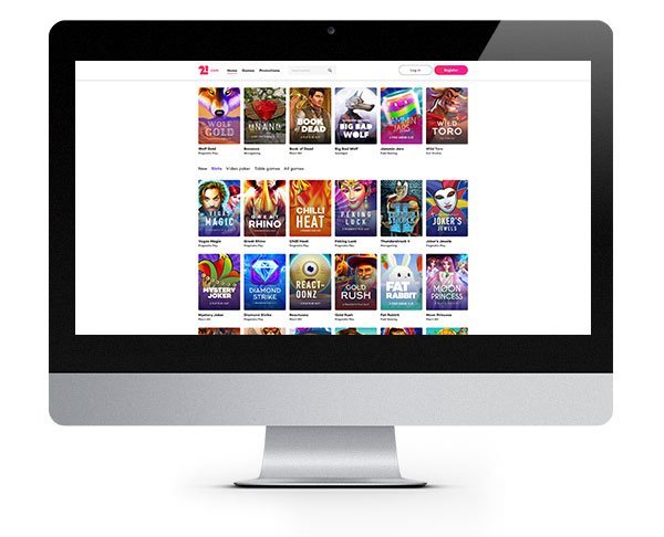 21.com Casino desktop