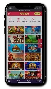Maneki Casino mobile screenshot