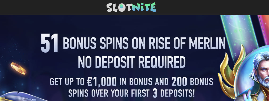 slotnite merlin no deposit