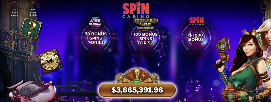 spin casino one dollar